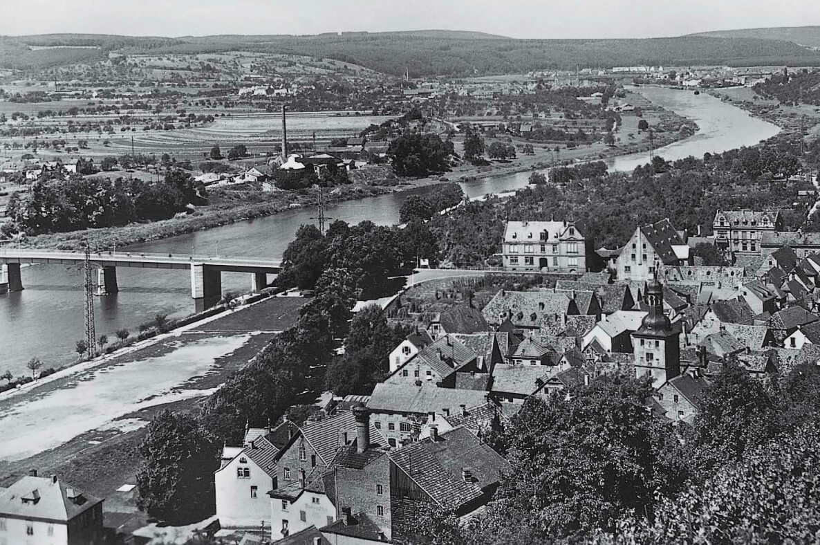 Historische Aufnahme Klingenberg Draufsicht